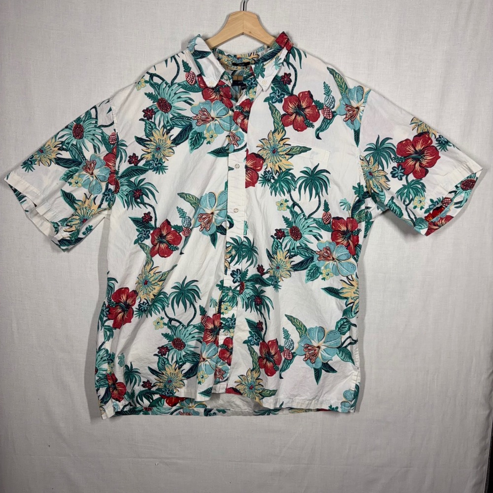Reyn Spooner Shirt Mens 3XL Button Down Tropical Floral Aloha